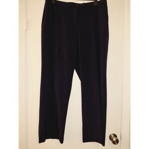 Women's Sag Harbor Stretch Navy 18W Dress Pants Straight Leg EUC